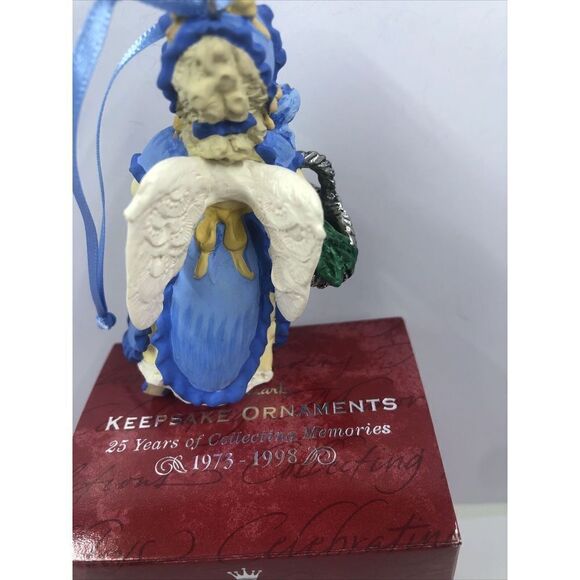 1998 HALLMARK KEEPSAKE CHRISTMAS ORNAMENT IRIS ANGEL #3 IN SERIES. VINTAGE - Picture 4 of 6